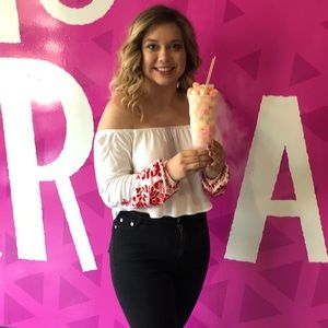 Off the shoulder crop top